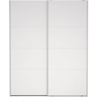 Catania Garderobeskab 2 skydelåger 180 x 220 cm - Hvid