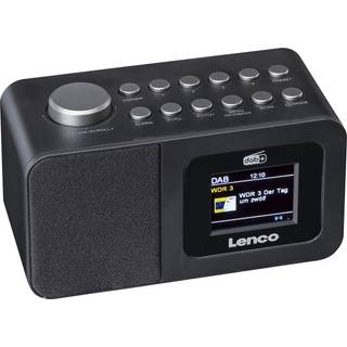 Lenco - DAB+/FM-radiovækkeur med farvedisplay, sleeptimer og dobbelt alarmfunktion Sort - CR-625BK