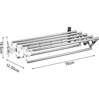 Udfoldelig tørrestativ til væg