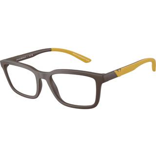 Emporio Armani Mand EA3259 6258 Optiske stel Injiceret Brun Transparent Firkantet Normal