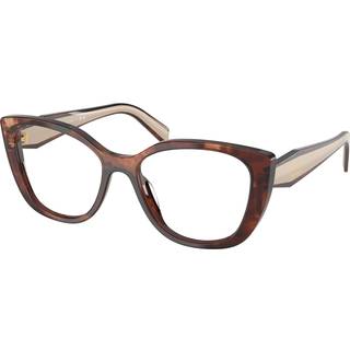 Prada Kvinde PR B04V 07R1O1 Optiske stel Acetat Brun Transparent Cat Eye Normal