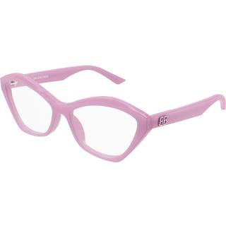 Balenciaga Kvinde BB0341O 007 Optiske stel Acetat Violet Transparent Cat Eye