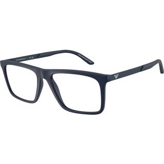Emporio Armani Mand EA3253 6244 Optiske stel Injiceret Blå Transparent Firkantet Normal