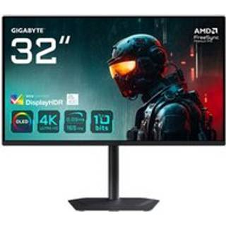 GIGABYTE MO32U 31.5" OLED 4K UHD Gaming Monitor - 3840 x 2160, 165Hz, 0.03ms, 250 cd/m², Display HDR True Black 400, HDMI 2.1, Displayport 1.4