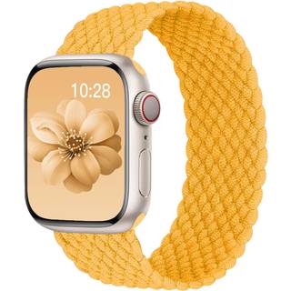 Flettet Solo Loop til Apple Watch Band 40mm 42mm 41mm 38mm 44mm 46mm 45mm Ultra/2 49mm Mænd/kvinder Stetrety Nylon Sport armbåndsstrop til Iwatch