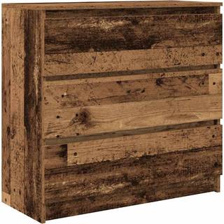 skænk 80x35x76 cm konstrueret træ antikt træ