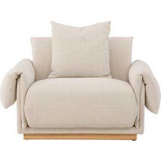 Mollösund lounge lænestol beige linned