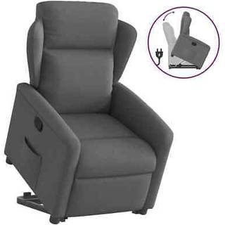 Eldrevet Lænestol Med Løftefunktion Stof Mørkegrå - Nej / Manuel tilbagelæningsfunktion