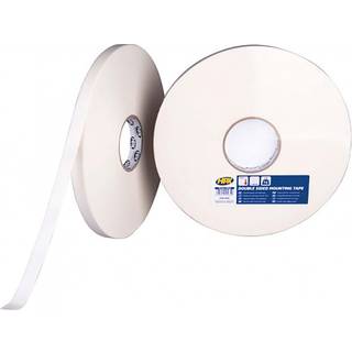HPX dobbeltklæbende tape hvid, 19mm x 50m