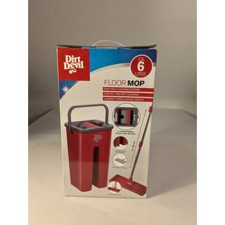 Dirt Devil vrid-let moppe m/ gulvspand - Rød