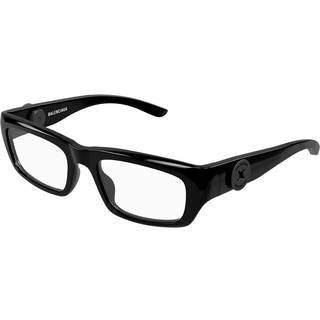 Balenciaga Unisex Balenciaga BB0411O 001 Optiske stel Acetat Sort Transparent Firkantet
