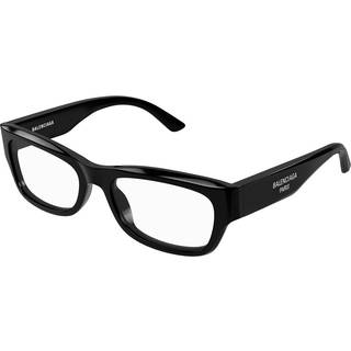 Balenciaga Mand BB0392O 001 Optiske stel Acetat Sort Transparent Firkantet