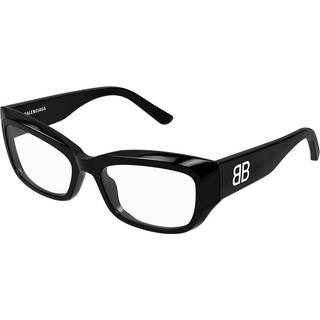 Balenciaga Kvinde BB0399O 001 Optiske stel Acetat Sort Transparent Firkantet