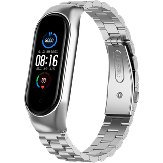 Xiaomi Mi Band 5/6 Rem i rustfri stål