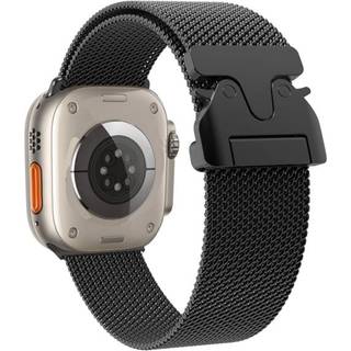 Milanese-armbånd til Apple-ur 42/44/45/46/49 mm - Svart