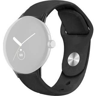 Silikone Sports Rem til Google Pixel Watch 2/3 41mm - Sort