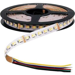 60 24W/m LED Strip Lys - CCT 3i1+RGB, IP20, 24V - Kulør : RGB + CCT (Varm til Kold Hvid)