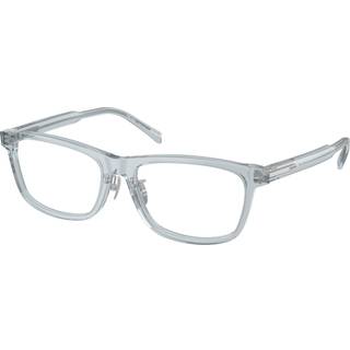 Prada Mand PR B08VD 19T1O1 Optiske stel Acetat Blå Transparent Firkantet Normal