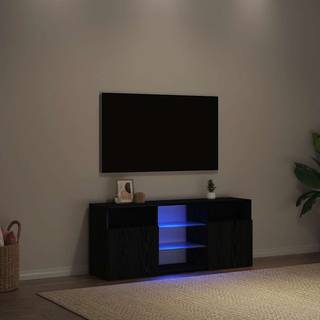 Tv-Skab Med Led-Lys 120X30X50 Cm - Sort eg