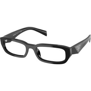 Prada Kvinde PR B06S 16K08N Solbriller Acetat Sort Transparent Firkantet Normal
