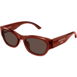 Balenciaga Kvinde BB0389SK 004 Solbriller Acetat Brun Brun Firkantet