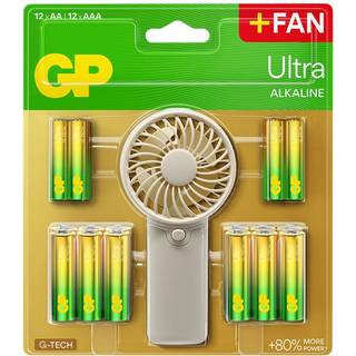 GP Ultra 12xAA/LR06 + 12xAAA/LR03 + Ventilator