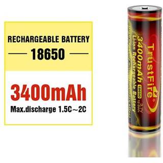 Trustfire 18650 - 3400 mAh - Genopladelig batteri