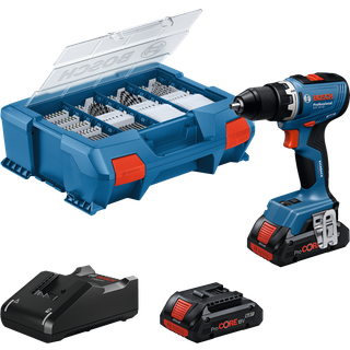 Akku. skruetrækker Bosch GSR 18V-65 Professional; 18 V; 2x5,0 Ah batteri. + L-Case