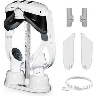 HBV-463 til Meta Oculus Quest 3 RGB VR-headset Ladestation Display Stand Base Controller Opbevaringsholder