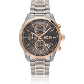 Kronografur i to farver med grå urskive