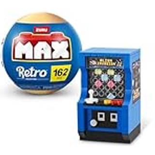 Max Build More Retro Building Set: Arcade Machine Blue 221 stykker kompatibelt med førende mærker til teenagere voksne og samlere