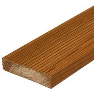 28x120 mm terrassebrædt brunimprægneret rillet/glat - fyr ntr klasse ab - 70% pefc - 400 cm