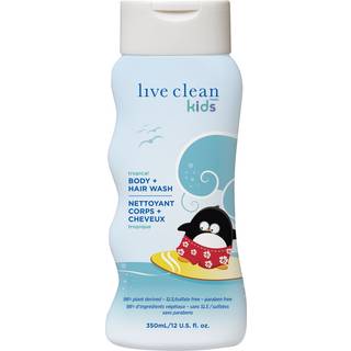 Live Clean Kids Tear Free Hypoallergenic Formula Body and Hair Wash