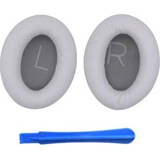 Udskiftningsørepuder i silikone til Bose QuietComfort 45-hovedtelefoner med krave - Platin sølv