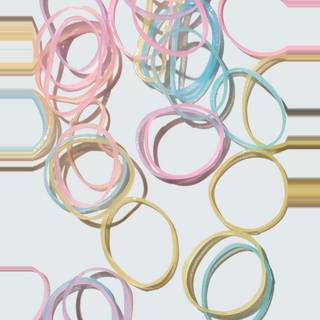 Snag-Free Elastic Hair Ties, 1000-Pack, Pastel