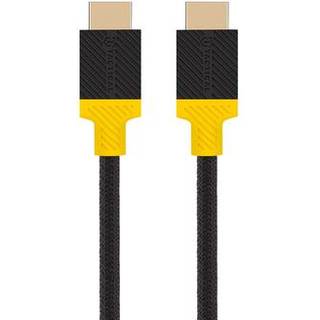 Tactical Webb Space HDMI 2.1-kabel - 2.1m, 8K/60Hz, 48 Gbps - gul / sort