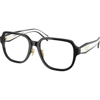 Prada Kvinde PR B07VD 16K1O1 Optiske stel Acetat Sort Transparent Pillow Normal