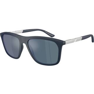 Emporio Armani EA4237F Asian Fit 618925 57 Solbriller Mænd Blue - Matte Dark Blue - 57mm