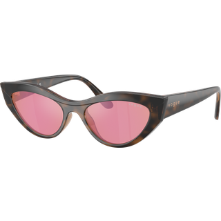VOGUE EYEWEAR Kvinde VO5637SU 2386F6 Solbriller Nylon Brun Rosa Cat Eye Spejlet