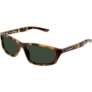 Balenciaga Unisex BB0401S 003 Solbriller Acetat Havana Grøn Firkantet