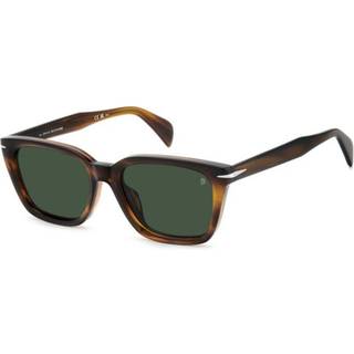 DAVID BECKHAM Mand DB 7135/F/S EX4/QT Solbriller Acetat Brun Grøn Firkantet Normal