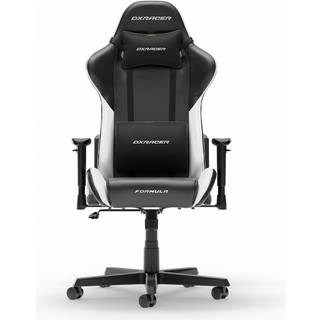 DXRacer FORMULA L Sort &amp; Hvid PVC Læder