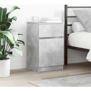 Sengebord 39X35X65 Cm Konstrueret Træ - 2 / Betongrå