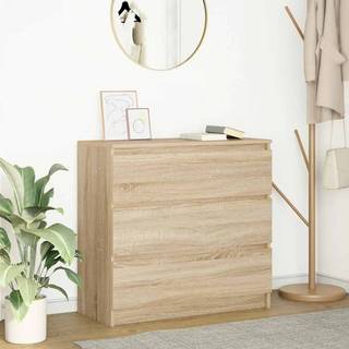 skænk 80x35x76 cm konstrueret træ sonoma-eg