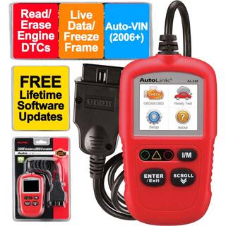 Autel Autolink AL329 (gratis livstidsopdatering) OBD2/EOBD h?ndholdt kodel?ser Et-klik I/M-beredskabsn?gle OBDII/CAN CAR Diagnostic Scan Tool Liv