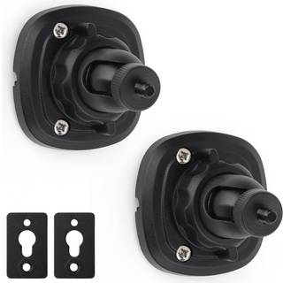 Mippko 2 Pack Speaker Wall Mount Holder til 1/4 """"-20 gevind Keyhole 2 Pack Adaptere kompatible med ikke 1/4 """"-20 gevindskruehuller 360Rotation
