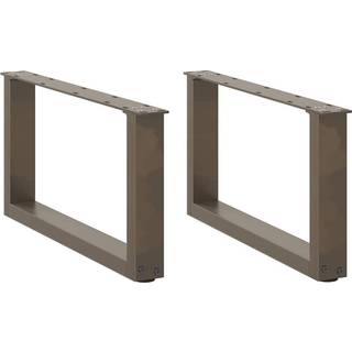 Sofabordben U-Formet Naturstål Stål Naturfarvet - 2 / 70 x (30-31) cm