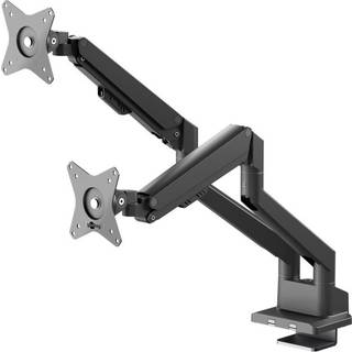 Skærmophæng PRO til 2 skærme 17-32" med gasfjeder for nem justering til bl.a. skrivebord
