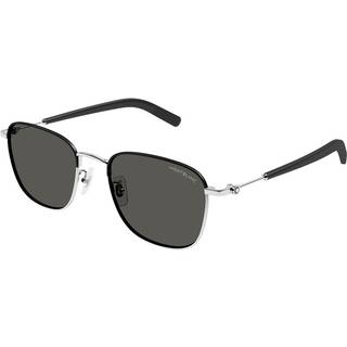 Montblanc Mand Montblanc MB0392SA 002 Solbriller Metal Sølv Grå Firkantet