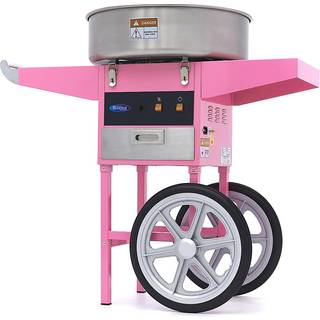 Candy Floss Machine - Ø 52cm - Pink - med vogn